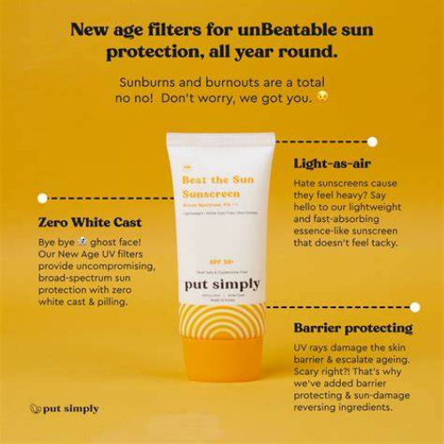 Benefits of the Put Simply Sunscreen. 